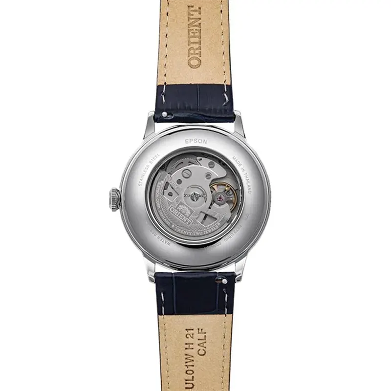 Orient Bambino Version II Navy Blue Curved Dial Men's Watch- RA-AC0024L